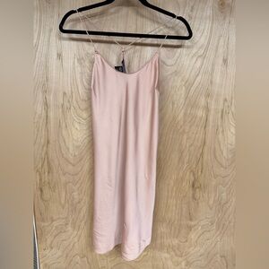 Victoria's Secret Pink Satin Slip Dress M Lingerie Chemise Nightgown